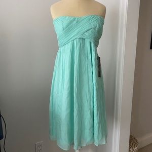 J.Crew Silk Party Dress, Aqua, Size 2